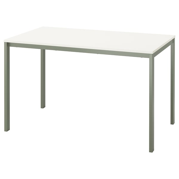 VIHALS Mesa, blanco/verde, 49 1/4x29 1/8 "