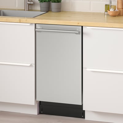 VILLKORLIG Lavaplatos integrado, acero inoxidable, 18 "
