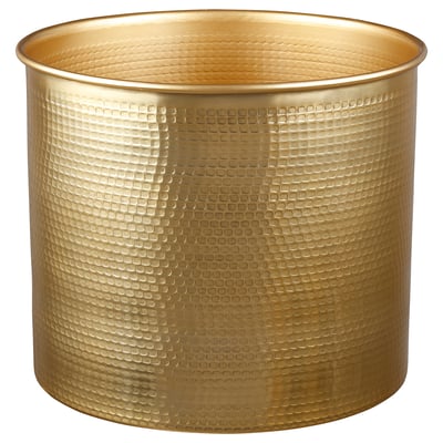 VINDFLÄKT Florero, dorado, 10 "