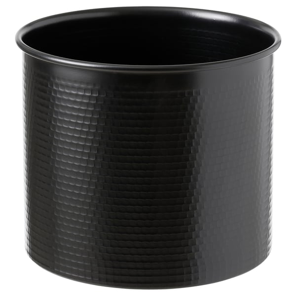VINDFLÄKT Florero, negro, 10 "