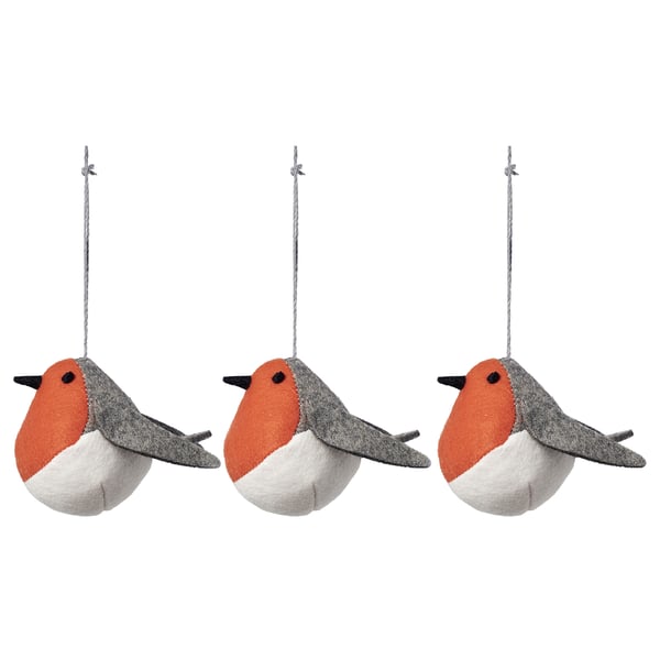 VINTERFINT Adorno para árbol, pájaro multicolor