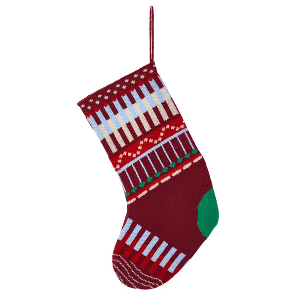 VINTERFINT Calcetín navidadeño, a rayas multicolor