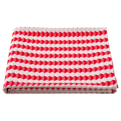VINTERFINT Mantel, a rayas blanco/rojo, 57x94 "