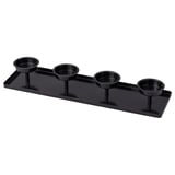 VINTERFINT Portavelas, para 4 velas negro, 21 ¼x6x3 "