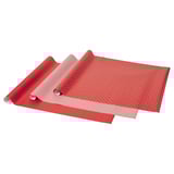 VINTERFINT Rollo de papel de regalo, formas variadas rojo/blanco, 9.84x2.30 '/22.60 pie²