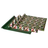 VINTERFINT Rollo de papel de regalo, formas variadas verde/rojo, 9.84x2.30 '/22.60 pie²