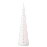 VINTERFINT Vela grande sin perfume, calendario blanco/rojo, 9 ¾ "