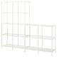 VITTSJÖ Combinación de almacenaje, blanco/vidrio, 78 3/4x14 1/8x68 7/8 "