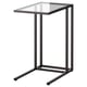 VITTSJÖ Soporte para portátil, negro-marrón/vidrio, 13 3/4x25 5/8 "