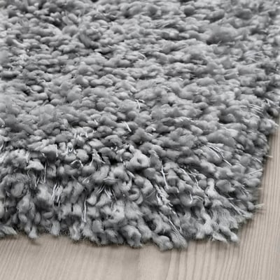 VOLLERSLEV Alfombra, pelo largo, gris, 2 ' 7 "x4 ' 11 "