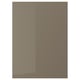VOXTORP Panel lateral, alto brillo marrón grisáceo oscuro, 26x36 "