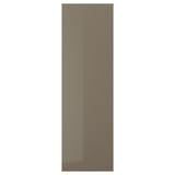 VOXTORP Panel lateral, alto brillo marrón grisáceo oscuro, 25x80 "