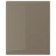 Opción: VOXTORP Panel lateral, alto brillo marrón grisáceo oscuro, 25x30 "
