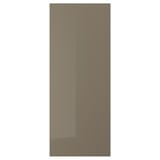 VOXTORP Puerta, alto brillo marrón grisáceo oscuro, 24x60 "