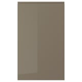 VOXTORP Puerta, alto brillo marrón grisáceo oscuro, 18x30 "