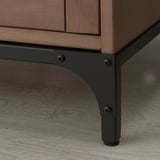 YTTERVÅG Mesita de noche, marrón grisáceo, 18 1/2x16 1/8 "