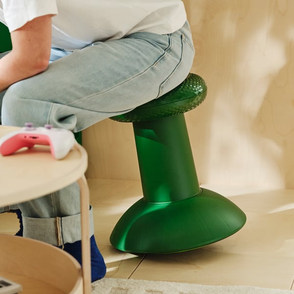 YXSTABY Taburete gaming palanca direccional, verde